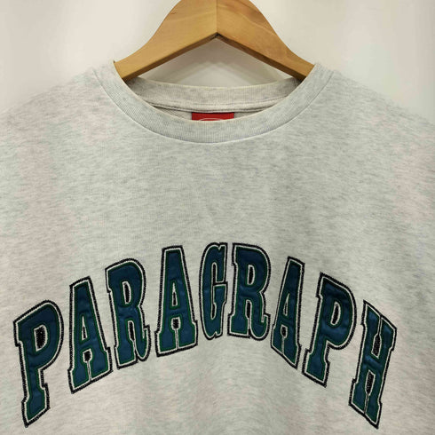 パラグラフ PARAGRAPH アーチロゴ刺繍 クルーネックスウェット メンズ JPN:2